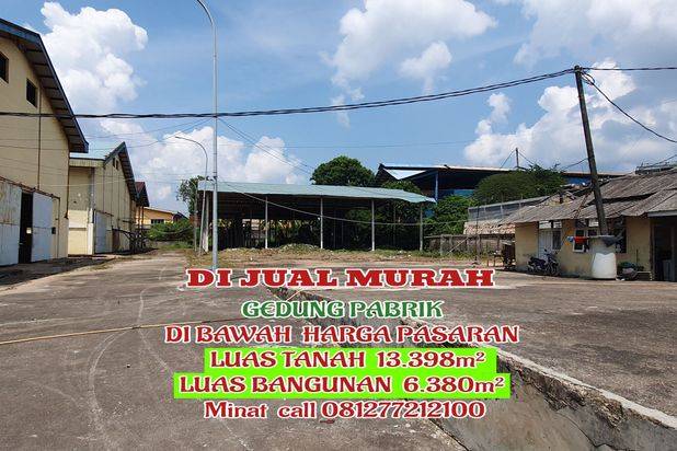 Dijual murah dibawah harga pasaran(lelang) pabrik plastik
