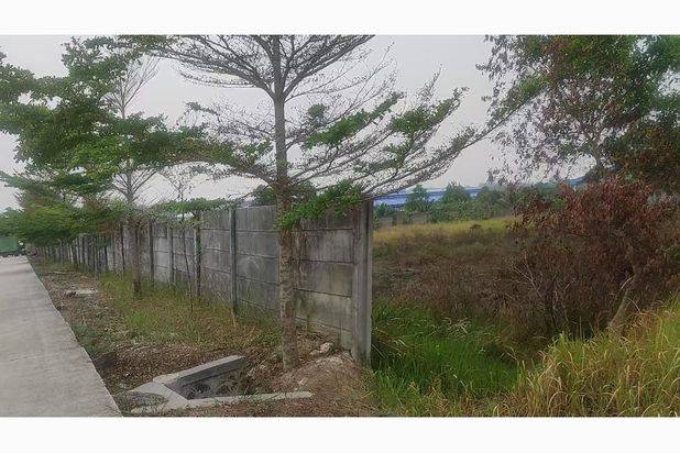 Lahan di area pergudangan & pabrik industri produksi lahan bisa 2 muka container 40 feet sudah di pager