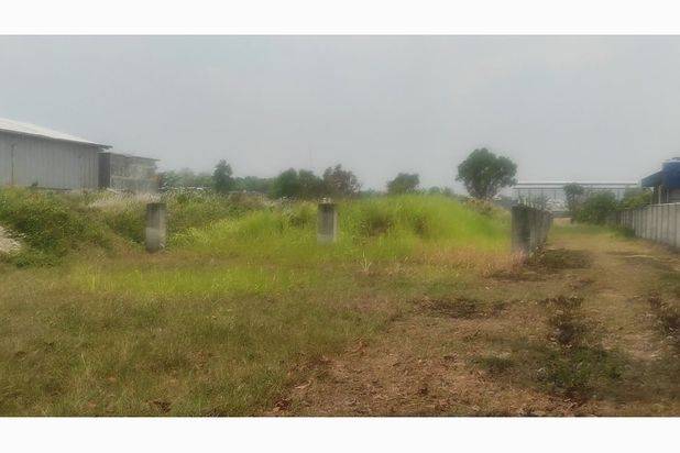 Lahan di area pergudangan & pabrik industri produksi lahan bisa 2 muka container 40 feet sudah di pager
