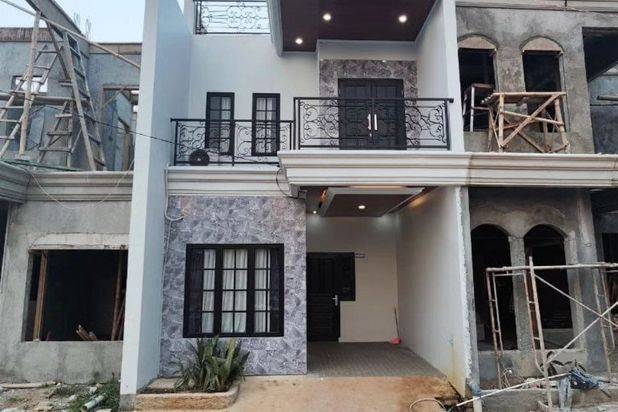 Rumah Baru 2 Lantai Dalam Cluster Pinggir Jalan Utama Gas Alam Cimanggis Depok