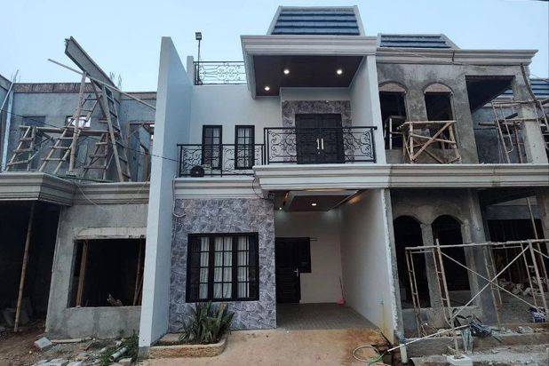 Rumah Baru 2 Lantai Dalam Cluster Pinggir Jalan Utama Gas Alam Cimanggis Depok
