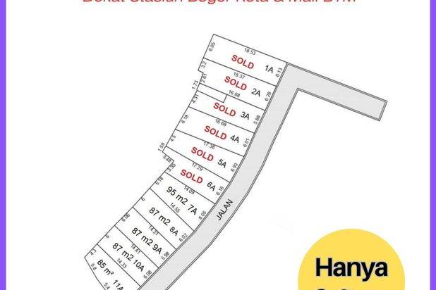 Tanah Ciomas Luas 85 Murah Hanya 2jt An Dekat Stasiun Bogor