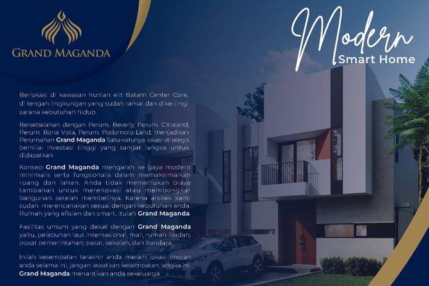 New Launching Grand Maganda Rumah 2 Lantai Batam Center