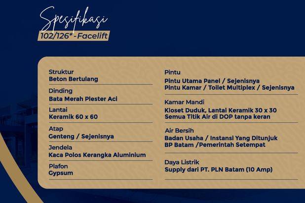 New Launching Grand Maganda Rumah 2 Lantai Batam Center