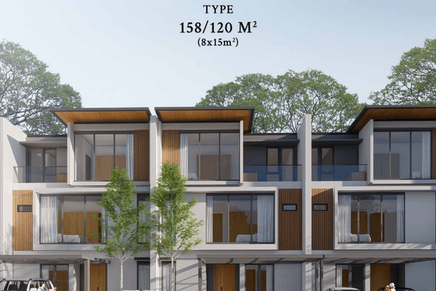 Rumah Baru 3 Lantai Unfurnished Diamond Pavilion