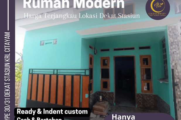 Rumah Baru Murah Minimalis Siap Huni Lokasi Dekat Stasiun Citayam