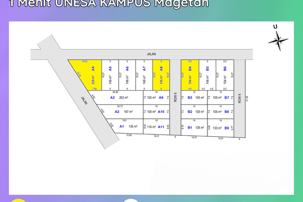 57 M Sdn Sempol 2, Kavling Murah, Maospati 