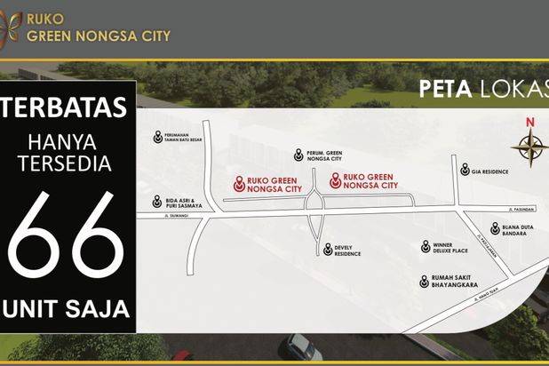 Ruko Baru 2 Lantai Green Nongsa City Lokasi Strategis Design Minimalis