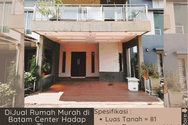 Dijual Rumah Murah di Batam Center Hadap Timur