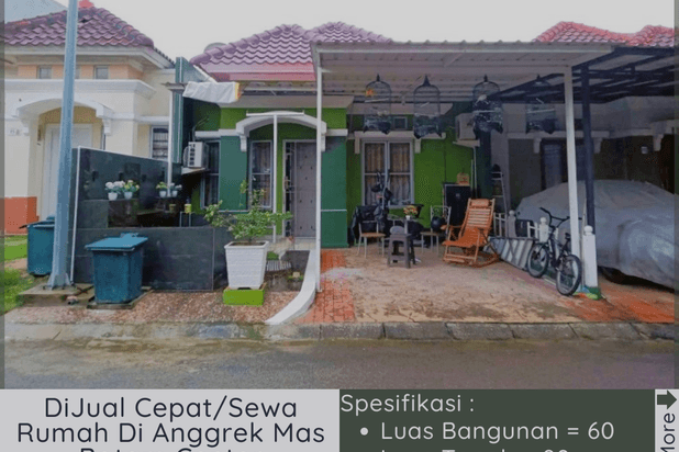 Dijual Cepat sewa Rumah Di Anggrek Mas Batam Center