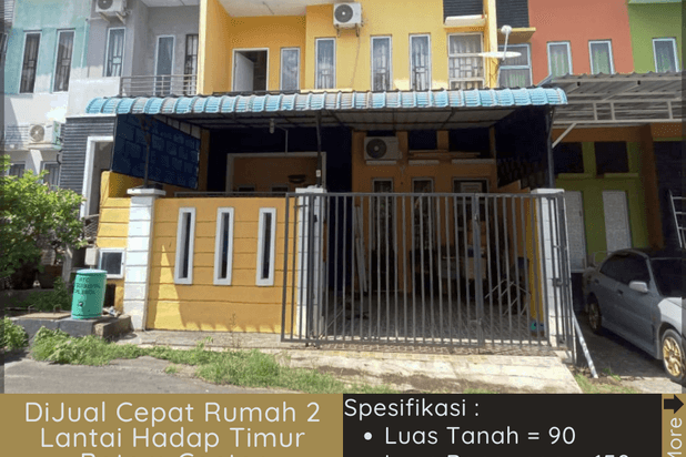 Dijual Cepat Rumah 2 Lantai Hadap Timur Batam Center