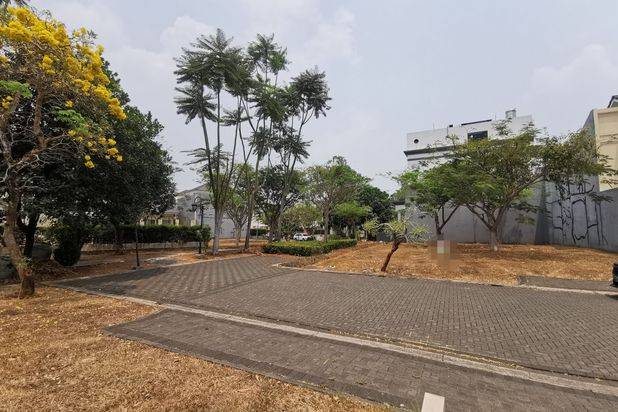 Kavling hook taman luas ideal jadang ada Mayfield Greenwich BSD