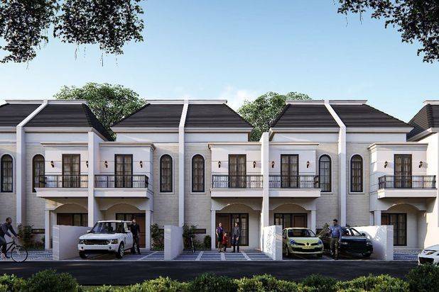 RUMAH MEWAH 2 LANTAI DI CIBUBUR DEKAT KE GERBANG TOL JATIWARNA