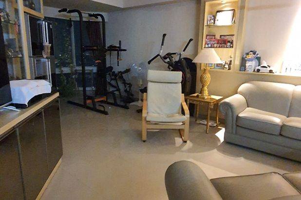 Kondo TA 146m,KT 3+1,dijual cepat,total reno dan semi FF. Apartemen Taman Anggrek 3 Kamar Tidur Bagus Semi Furnished