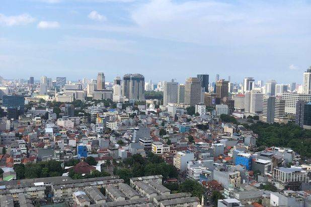 Apartemen Cosmo Mansion Thamrin City 3 Brs Huk View Teluk Jakarta Fully Furnished