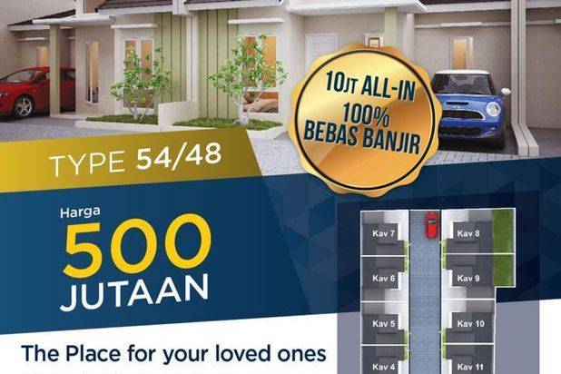 Rumah Baru Dp 10juta All In Villa Mutiara 5 Jatiasih