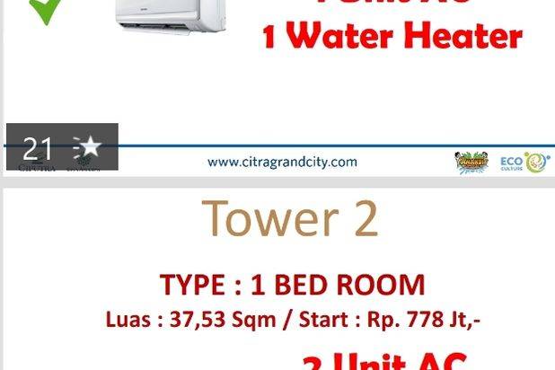 APARTEMENT CITRA PLAZA NAGOYA BATAM. PROMO FULLY FURNISHED.