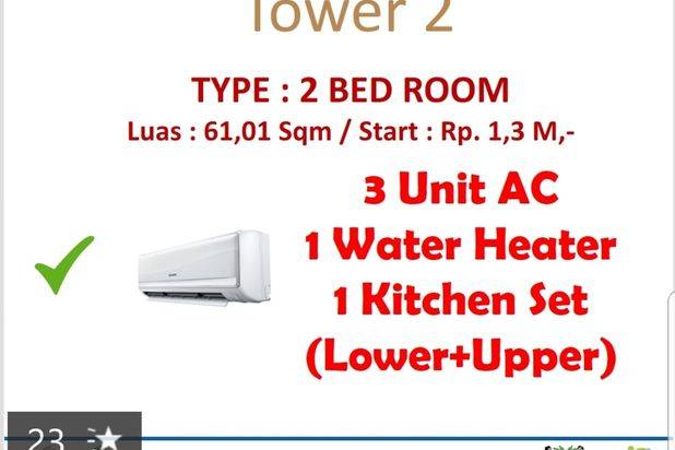 APARTEMENT CITRA PLAZA NAGOYA BATAM. PROMO FULLY FURNISHED.