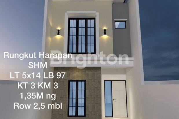 Rumah Cantik 2 Lantai American Style di Rungkut