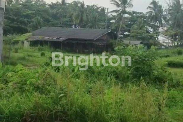 Tanah luas dipinggir jalan tembus ke pantai