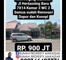 Rmh Anging Mammiri Jl Hertasning Baru 7X14 Kamar 3 WC 2 Semua sudah Renovasi Dapur dan Konopi