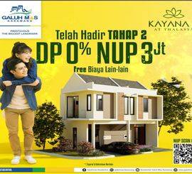 BELI RUMAH DAPAT KOTA !!! Cluster Baru 2 Lantai di Galuh Mas Karawang.