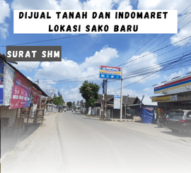 Dijual ruko indomraret lokasi pinggir jalan sako baru