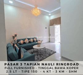 RUMAH SECONDARI - FULL FURNISHED DALAM KOMPLEK JALAN PASAR 3 TAPIAN NAULI RINGROAD SUNGGAL DEKAT RINGROAD CITY WALK DAN MAL MANHATTAN MEDAN