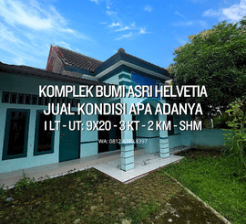 KOMPLEK BUMI ASRI MEDAN HELVETIA - KONDISI APA ADANYA - JALAN ASRAMA PONDOK KELAPA DEKAT TOL HELVETIA MEDAN