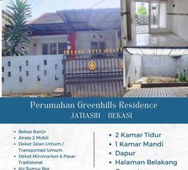 Disewakan rumah bagus siap huni di Perumahan Greenhills Residence Jatiasih - Bekasi