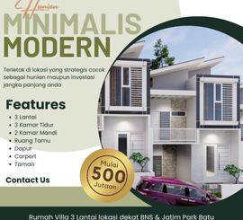 HUNIAN MINIMALIS MODERN GOLDEN VILLAGE