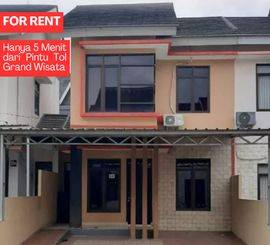 Disewakan rumah murah, bersih,nyaman,Tidak banjir ,Rumah kondisi masih baru, di Cluster Keluarga Muslim ,Lokasi strategis 5 menit ke tol Tambun/Grand Wisata