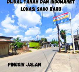 Dijual ruko indomaret lokasi pinggir jalan sako baru