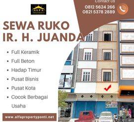 Disewakan Ruko IR H Juanda Kota Pontianak