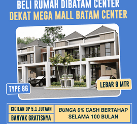 Rumah 2 lantai lebar, cicilan terjangkau, dekat kemana saja