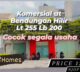Jual Cepat Termurah Komersial Luas 255 di Bendungan Hilir