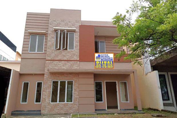 Dijual Rumah 2 Lantai Hadap Timur Row Jalan 10 Meter 