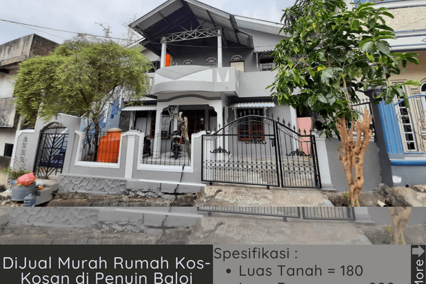 DiJual Murah Rumah Kos-Kosan di Penuin Baloi