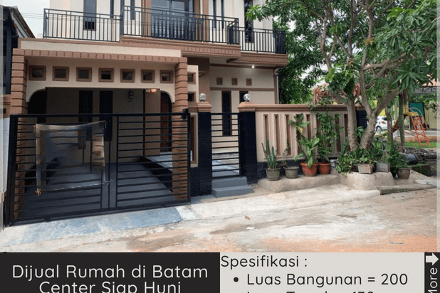 Dijual Rumah di Batam Center Siap Huni