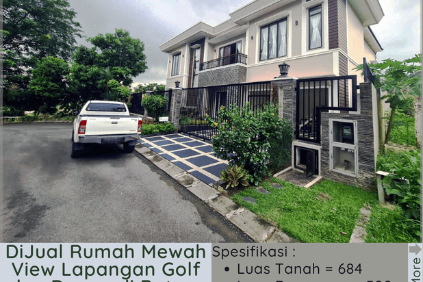 DiJual Rumah Mewah View Lapangan Golf dan Danau di Batam