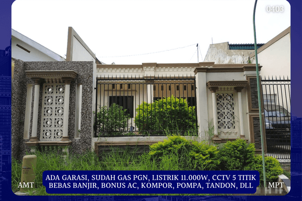 Jual Rumah Bebas Banjir Rungkut Harapan Dkt Panjang Jiwo Wiguna Nirwana
