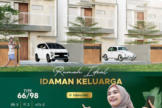 5 Menit Dari Stasiun Kereta Cimekar ! Rumah 2 Lantai Harga Mulai 599 juta all in free 10 item furnished