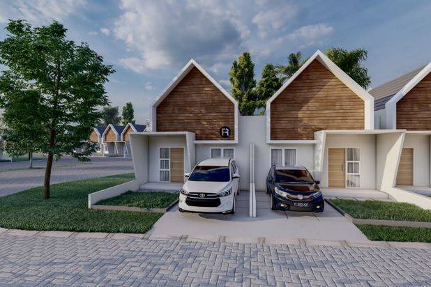 RUMAH YANG BERGAYA EROPA 5 MENIT KE EXIT TOL KEDUNGKANDANG