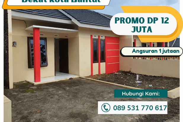 DP 12 JUTA, ANGSURAN 1 JUTAAN, UNIT TERBATAS