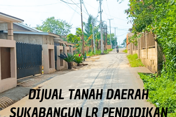 Dijual tanah murah siap bangun lokasi jalan pendidikan sukabangun