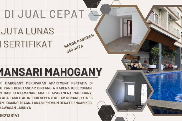 Jual Kilat Apartment Mahogany