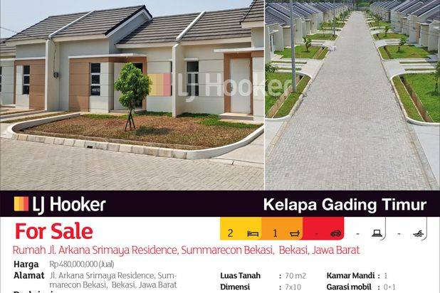 Rumah Jl. Arkana Srimaya Residence, Summarecon Bekasi, Bekasi, Jawa Barat