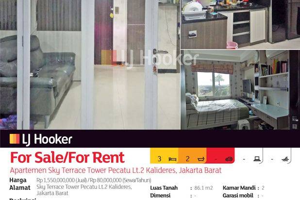 Apartemen Sky Terrace Tower Pecatu Lt.2 Kalideres, Jakarta Barat
