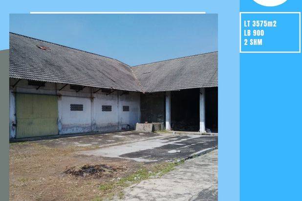 Tanah Plus Bangunan Gudang Luas di Pakis Malang