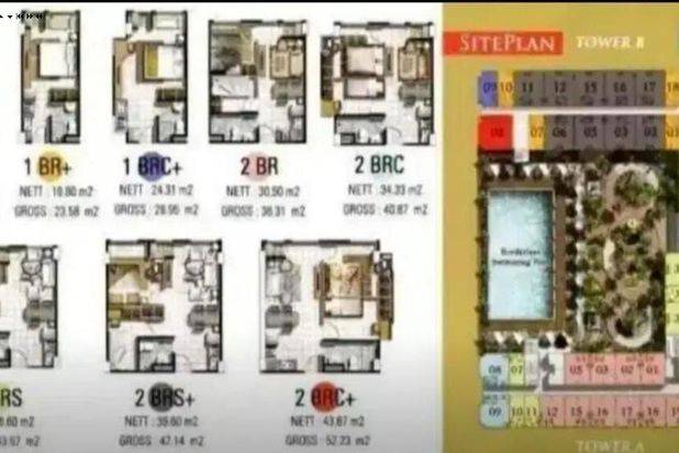 Apartemen Gunawangsa Merr Tower B, Hadap Selatan